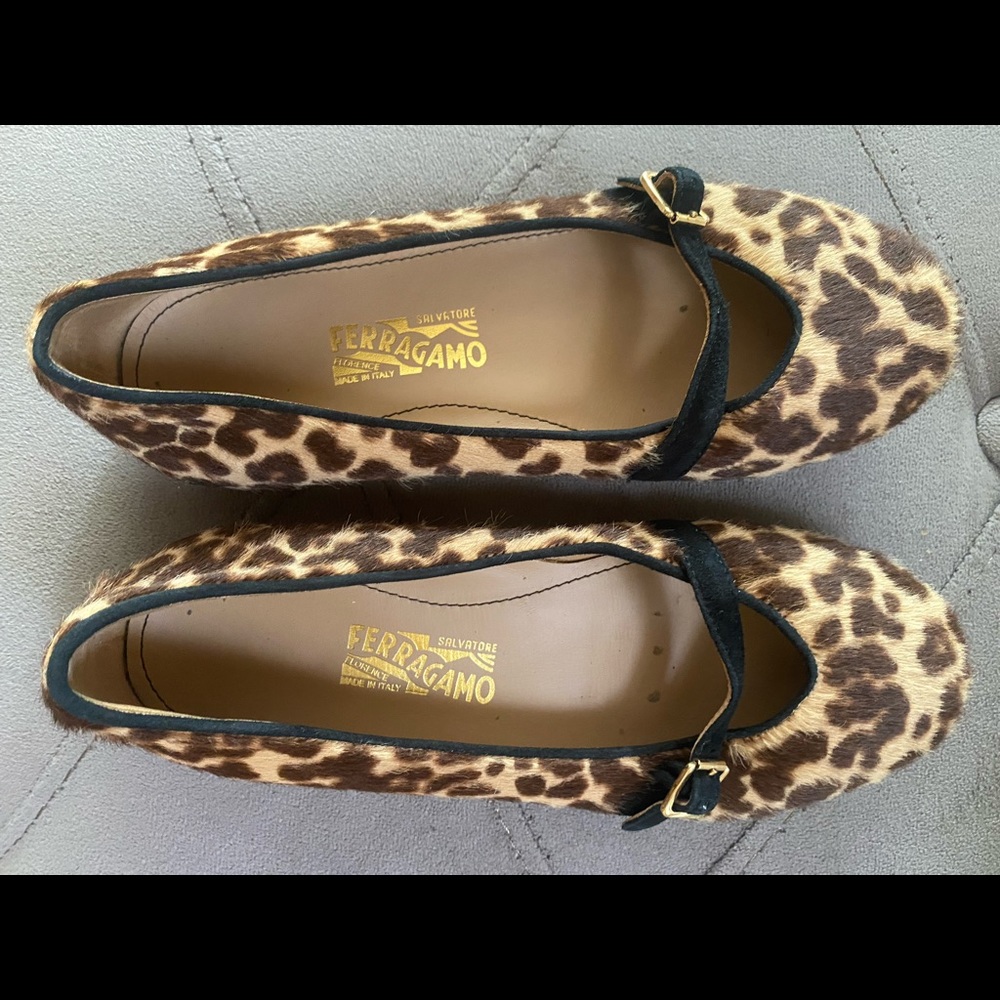 GUC ferragamo pony hair shoes